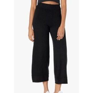 The Drop Womens Bernadette Pull-On Loose-Fit Knit Cropped Sweater Pant black 3X